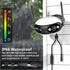 Outdoor Dual Lens Panoramic Security Camera 180° Wide Angle Wifi POE IP Camera Humanoid Auto Tracking Zoom Surveillance Cameras