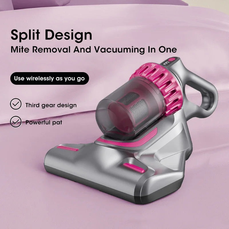 3 in 1 Vacuum Mite Remover UV Sterilization 10000pa Detachable Wireless Vacuum Cleaner for Home Car Mattresses Sofas Clean Dust