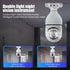 E27 Bulb Wireless Surveillance Camera 5G Wifi Night Vision Auto Human Tracking Home Panoramic Video Security Protection Monitor