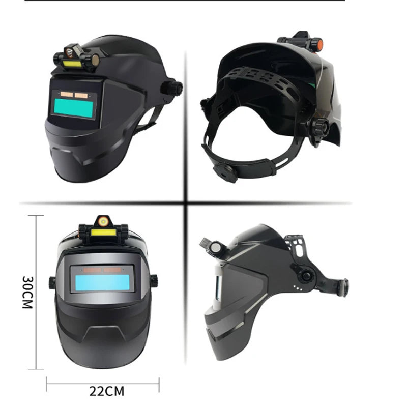 Auto Darkening Helmet Adjustable Range MIG MMA Electric Welding Mask Helmets Welding Lens Caps for Welding Machine Professional