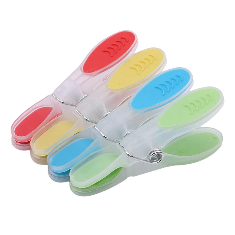 12 Pcs/Pack Soft Laundry Folder Small Drying Clip Plastic Clothespin Windproof Underwear Socks Drying Rack Clothes Peg