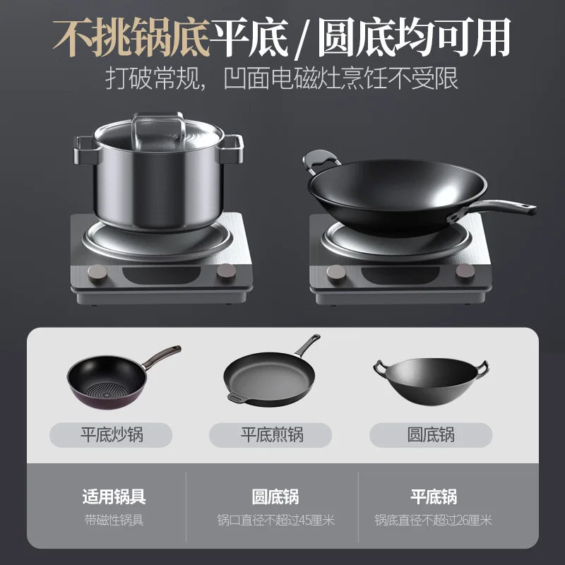 TINME Induction Cooker Household Concave Induction Cooker3000WElectric Stove 220v Heater Kitchen Hob Hotplate Stoves Home 220V