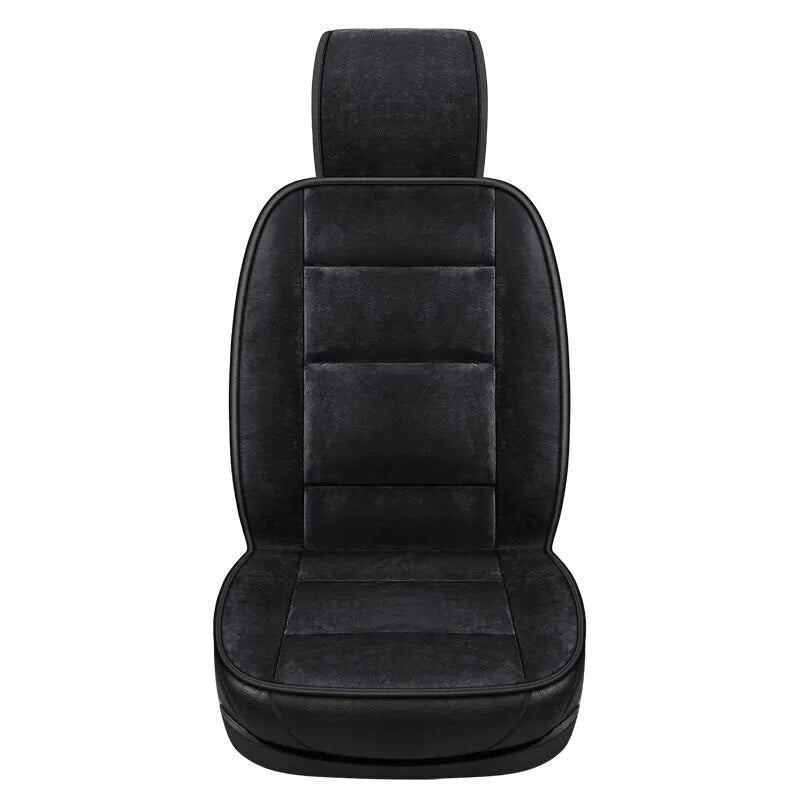 Autumn and Winter Warm Plush Solid Waist Wear-resistant Car Single Row Seat Cushion