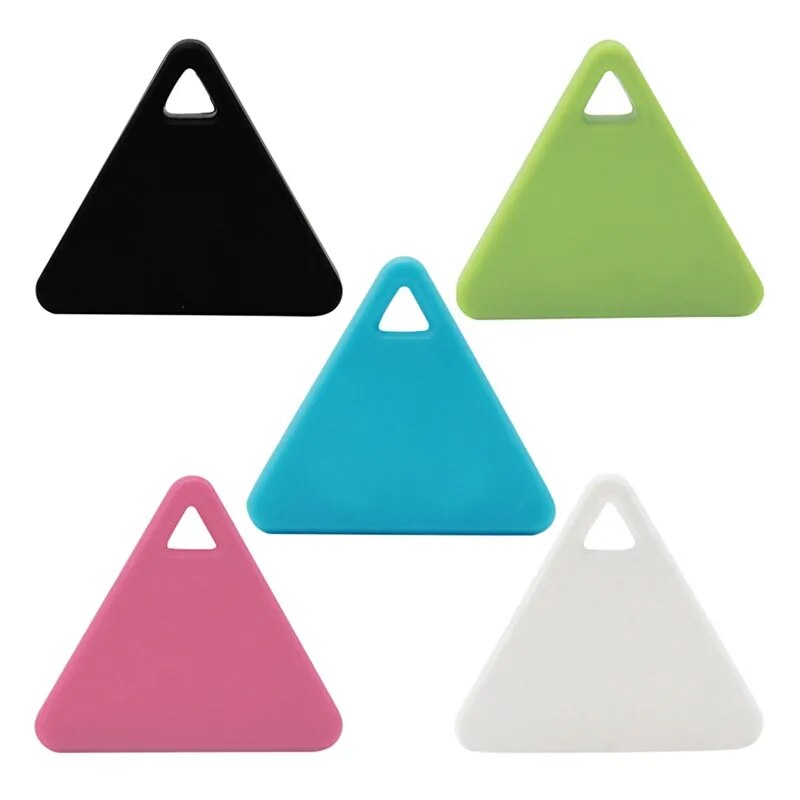 Triangle Solid Color Pet Gps Locator Bluetooth-Enabled Dog Tracker Smart Anti-Loss Key Finder A Tracker In Case Kids Get Lost