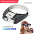 AliExpress Collection Loupe Microscope LED Light 10X Helmet Style Magnifier Glass Headband Magnifying Glasses Lupas Con Luz