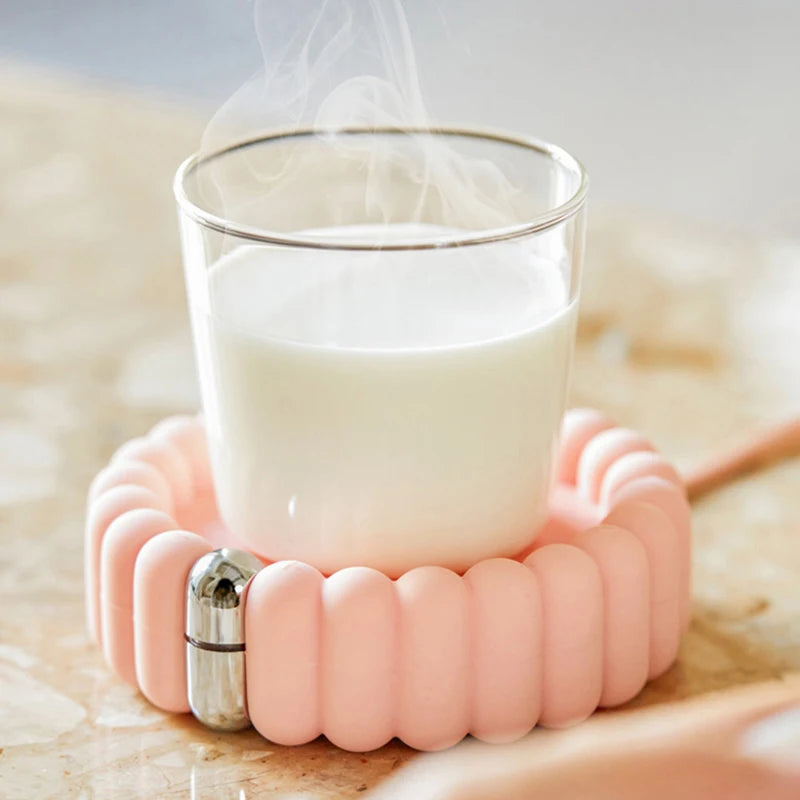 Electric Mug Heater Pads Desk 3 Gear Coffee Cup Warmer Settings Milk Tea Water Heating Pad Auto-off Constant Temperature Coaster