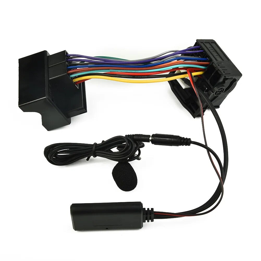 W/ Microphone Bluetooth Cable Adapter AUX Receiver For RCD-210/310 For RNS-300/310/315/510 Module Radio Replacement