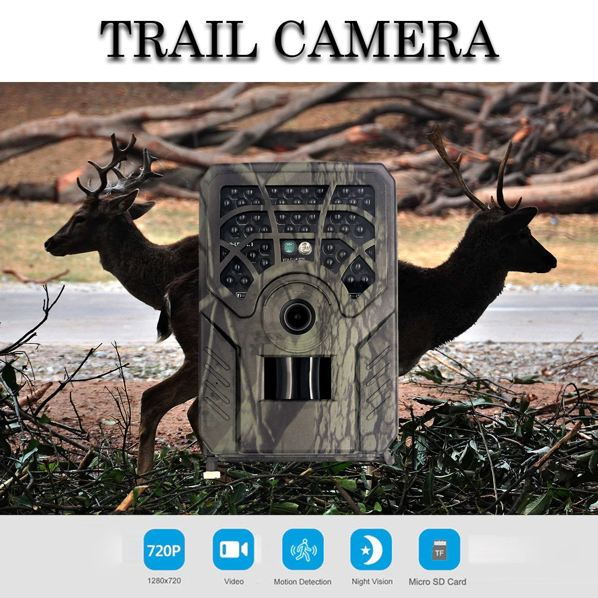 PR300C Hunting Camera 12MP 1080P 120 Degrees PIR Sensor Wide Angle Infrared Night Vision Wildlife Trail Thermal Imager Video Cam