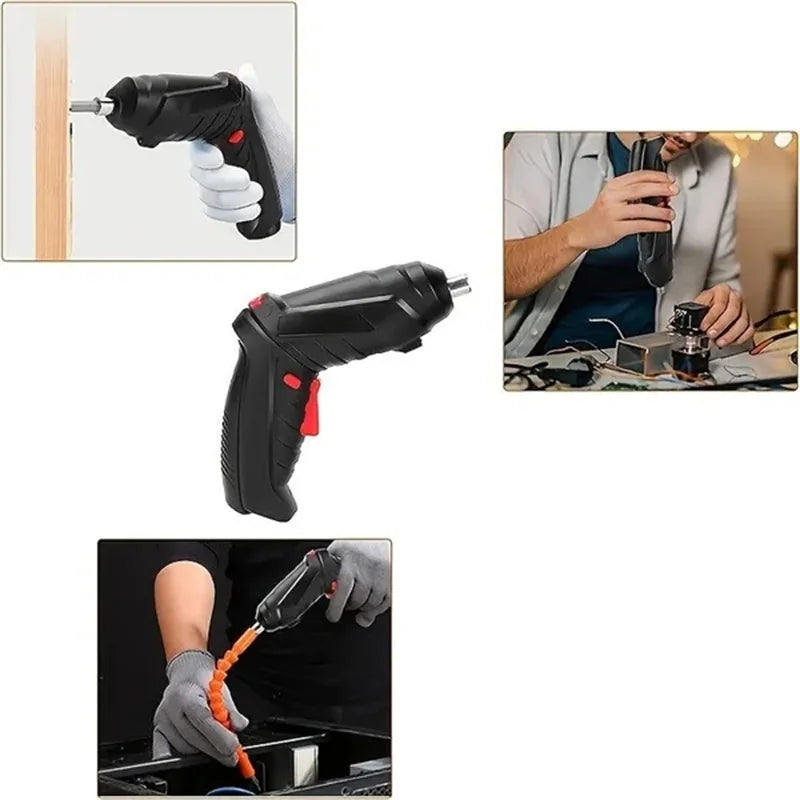 2/14/26/47PCS Electric Screwdriver Household Small Electric Drill Rechargeable Multi-Functional Lithium Electric Screwdriver Set