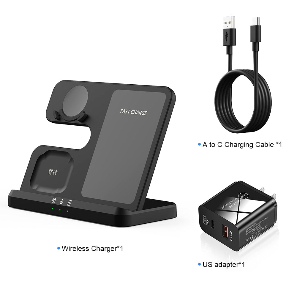 3 in 1 Wireless Charger Stand for Samsung Galaxy S23 S22 21 Ultra S20 30W Fast Charging Dock Station Watch5 Pro Holder Buds2 Pro