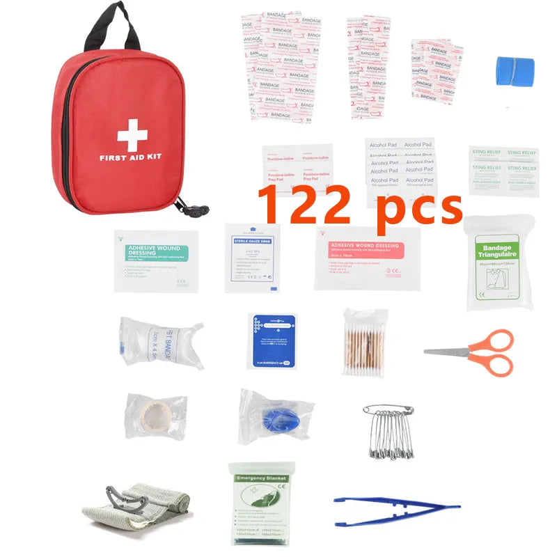 Portable Outdoor Travel Camping Medicine Emergency Survival Kit Layered Storage First Aid Bag Family First Aid Kit