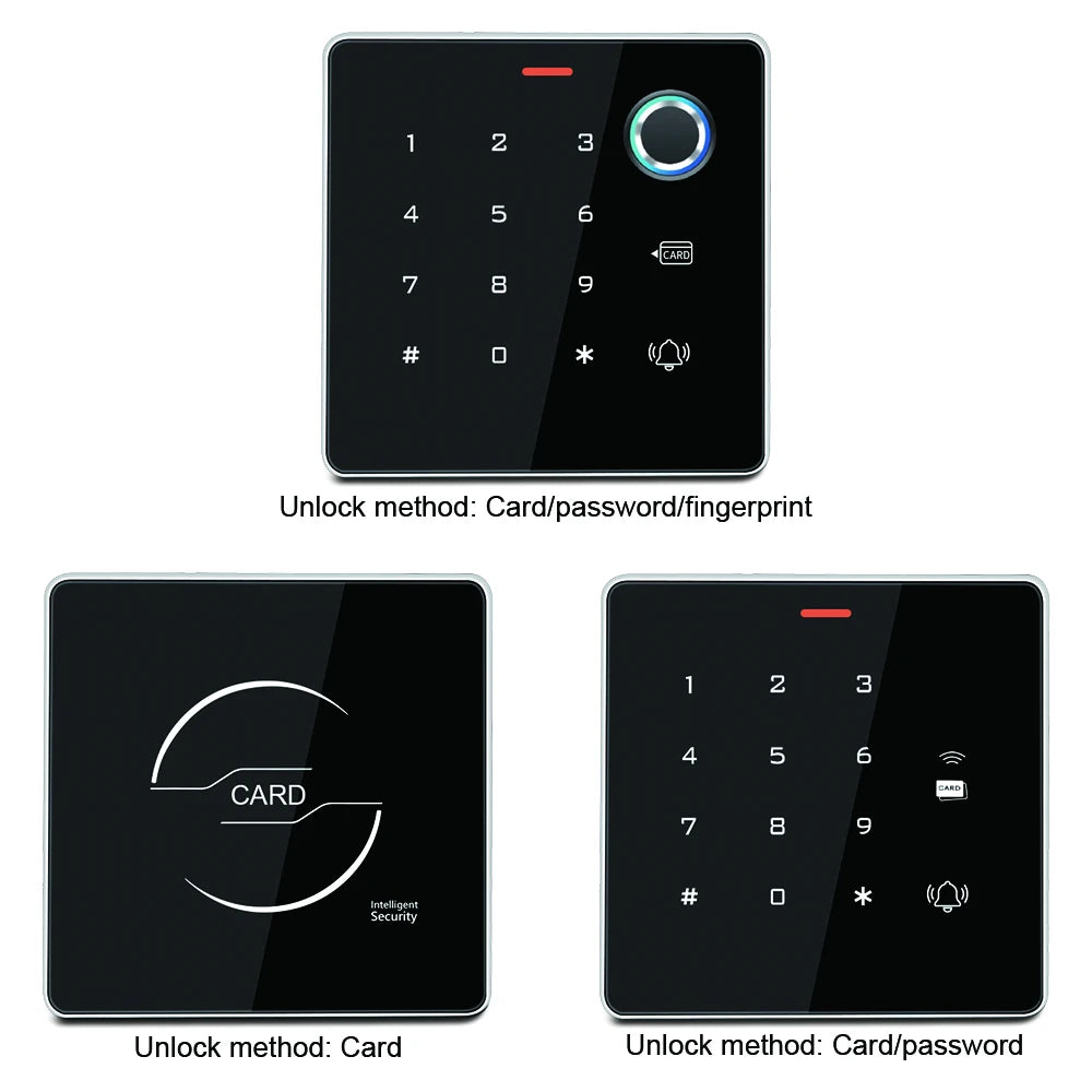 RFID Fingerprint Access Control Keypad Metal Independent Wiegand 125Khz Card Reader Master Card Door Relay Time to Electric Lock