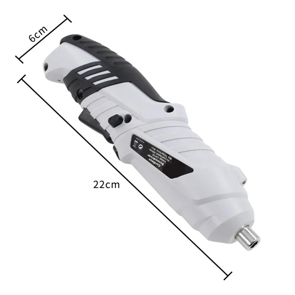 Cordless Electric Screwdriver  Twistable Handle Hand Drill  Rechargeable 3 6V 1300mAh Battery  LED Working Light Efficient and