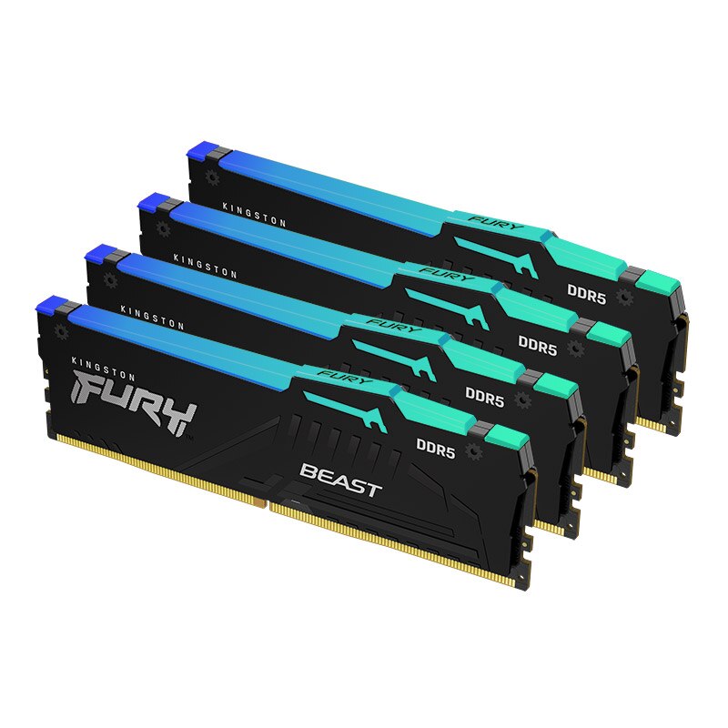 Kingston FURY Beast DDR5 RGB 8GB 16GB 32GB 4800 5200 5600 6000 MHz Desktop AMD Intel CPU Motherboard Memory RAMs 288 PIN 1.1V