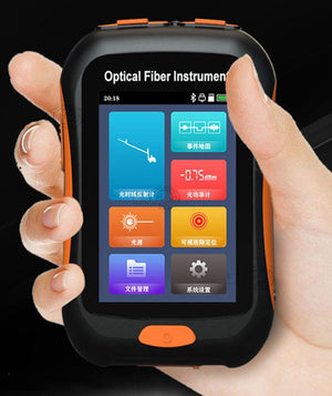 NK2800 Mini OTDR  1550(1490/1577)nm 80KM Support With Light Test Active Fiber Optical Time Domain Reflectometer 3.5 Inch Screen