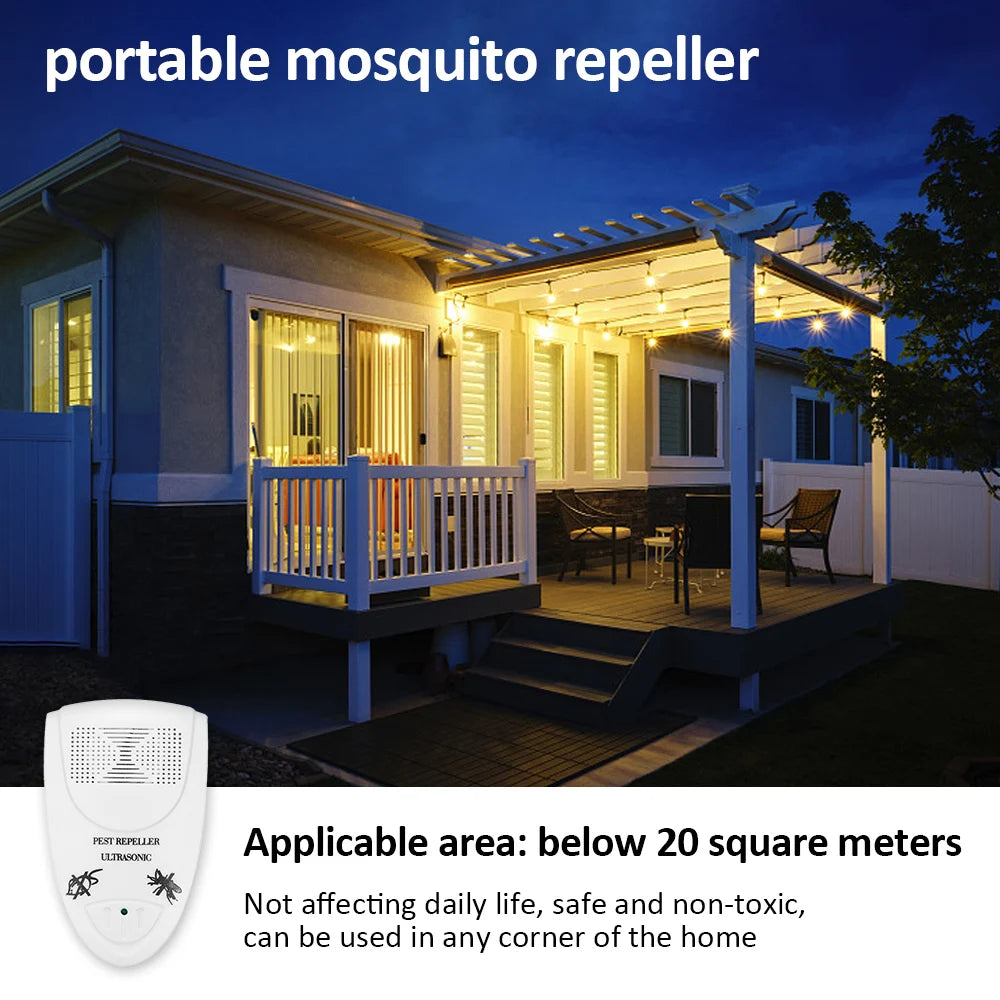 Electronic Pest Reject Ultrasound Mouse Repellent Device Cockroach  Insect Rats Spider Mosquito Killer Pest Control Repeller