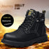 Motorcycle Protective Boots Martin Boots  Winter High-top Genuine Leather Work Boots British Style Versatile Motorcycle Boots