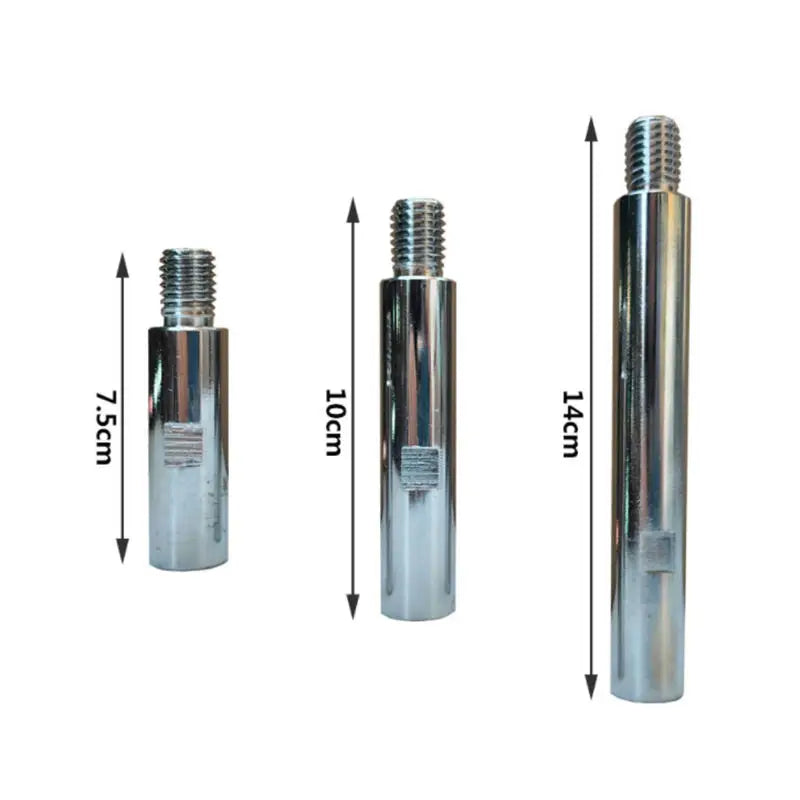3Pcs Rotary Extension Shaft Set with 3Pcs RO backing plate M14 Thread for Angle Grinder Rotary Polisher Car Detail Polishing