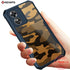 Rzants For OPPO A17 4G Case Hard Camouflage Cover TPU Frame Bumper Half Clear Phone Shel