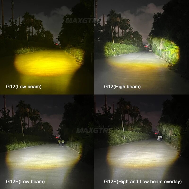 G12 H4 P43T Ba20d Bi-LED Motorcycle Bulb 32000Lm Dual Color Projector Lens Hi/Lo Light H6 HS1 Led Motorcycle Headlight 30W/pc