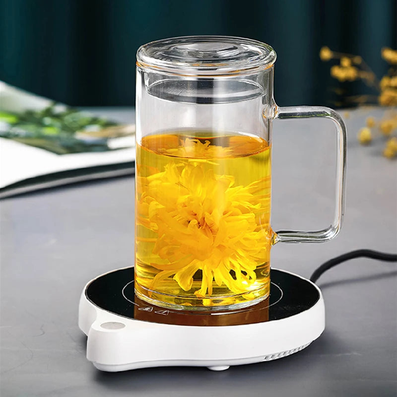 100°C Cup Heater Mug Warmer Hot Tea Maker Electric Hot Plate Warmer Coaster 5 Gear Heating Pad Coffee Milk Tea 110V/220V