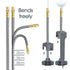 Garden 60W Pressurize Pump Adjustable Nozzle Mist Irrigation Kit Timer Socket Greenhouse Automatic Sprayer Irrigation Equipment
