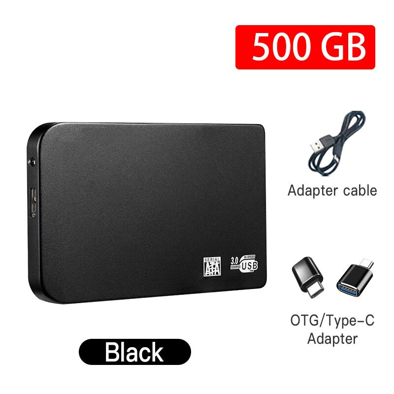 Original Hard Drive Portable SSD 1TB 2TB Solid State External Drive USB3.0 Interface High-speed Hard Disk for Notebook/Desktop