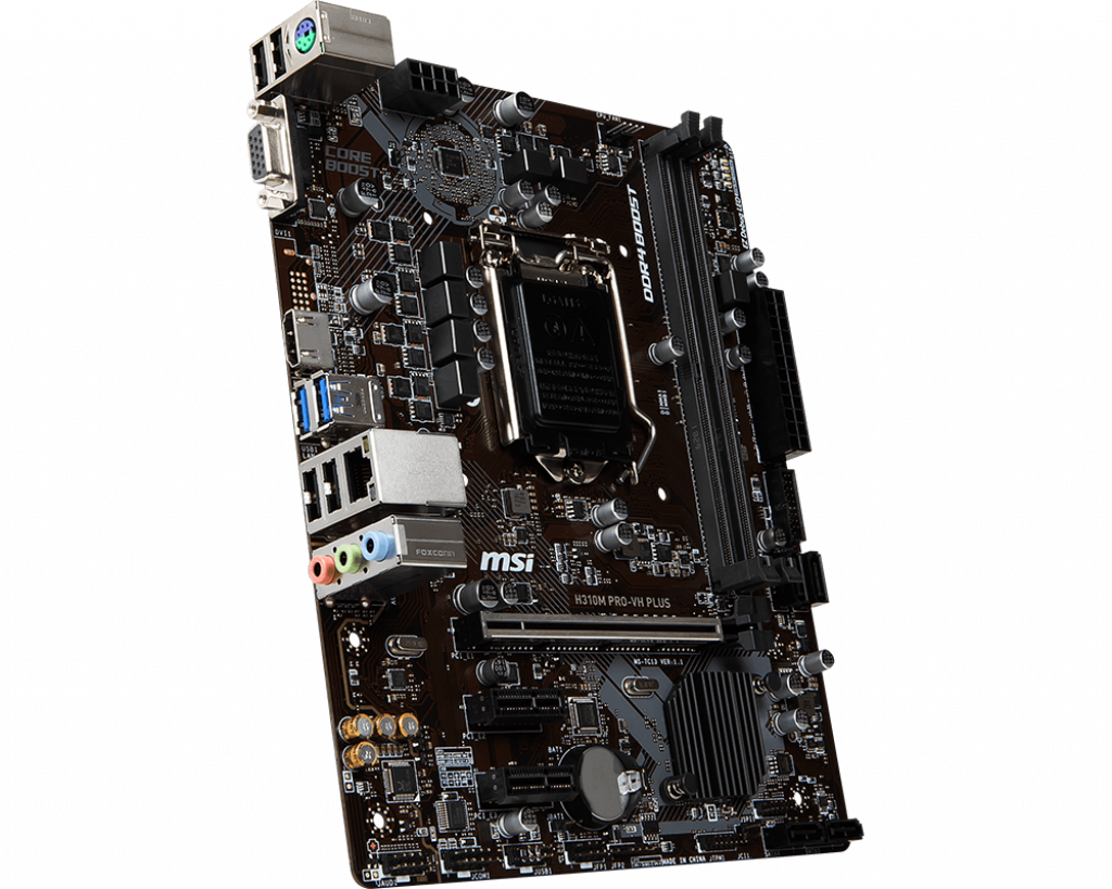 LGA 1151 Motherboard MSI H310M PRO-VH PLUS LGA 1151Intel H310 DDR4 32GB VGA PCI-E 3.0 SATA III HDMI Micro ATX for G4900 Cpus