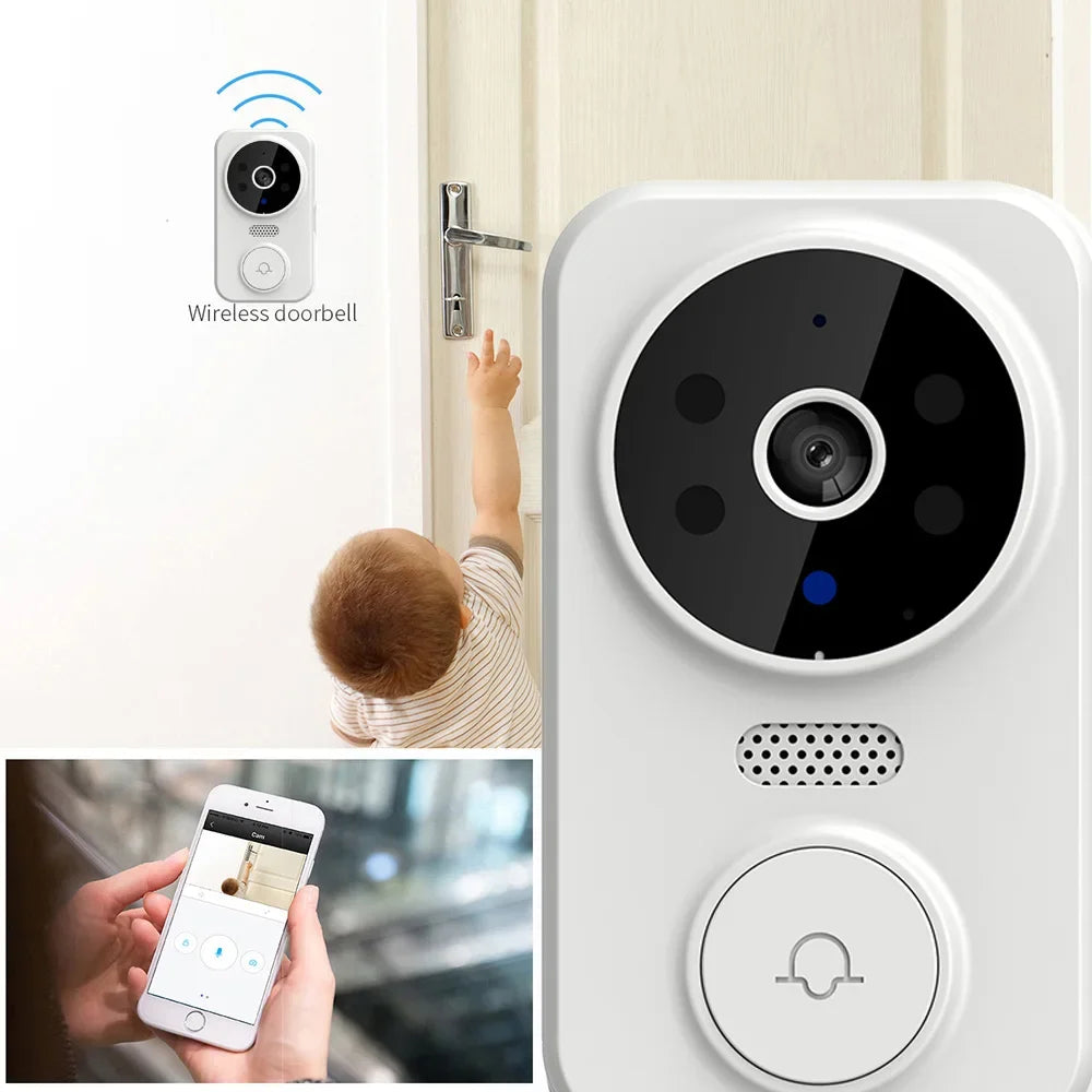 M8 Smart Visual Doorbell Video Door Bell Two-way Intercom Intelligent Infrared Night Vision Remote Monitoring Security System