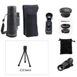 40X60 Mobile Phone Lens Monocular Telescope with Smartphone Holder & Tripod for Bird Watching Hunting Hiking Concert Travelling