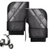 Winter Motorcycle Gloves 1 Pair Waterproof Winter Warmer Gloves Front Wind-Breaking Guard With Reflective Strip For Cold Weather