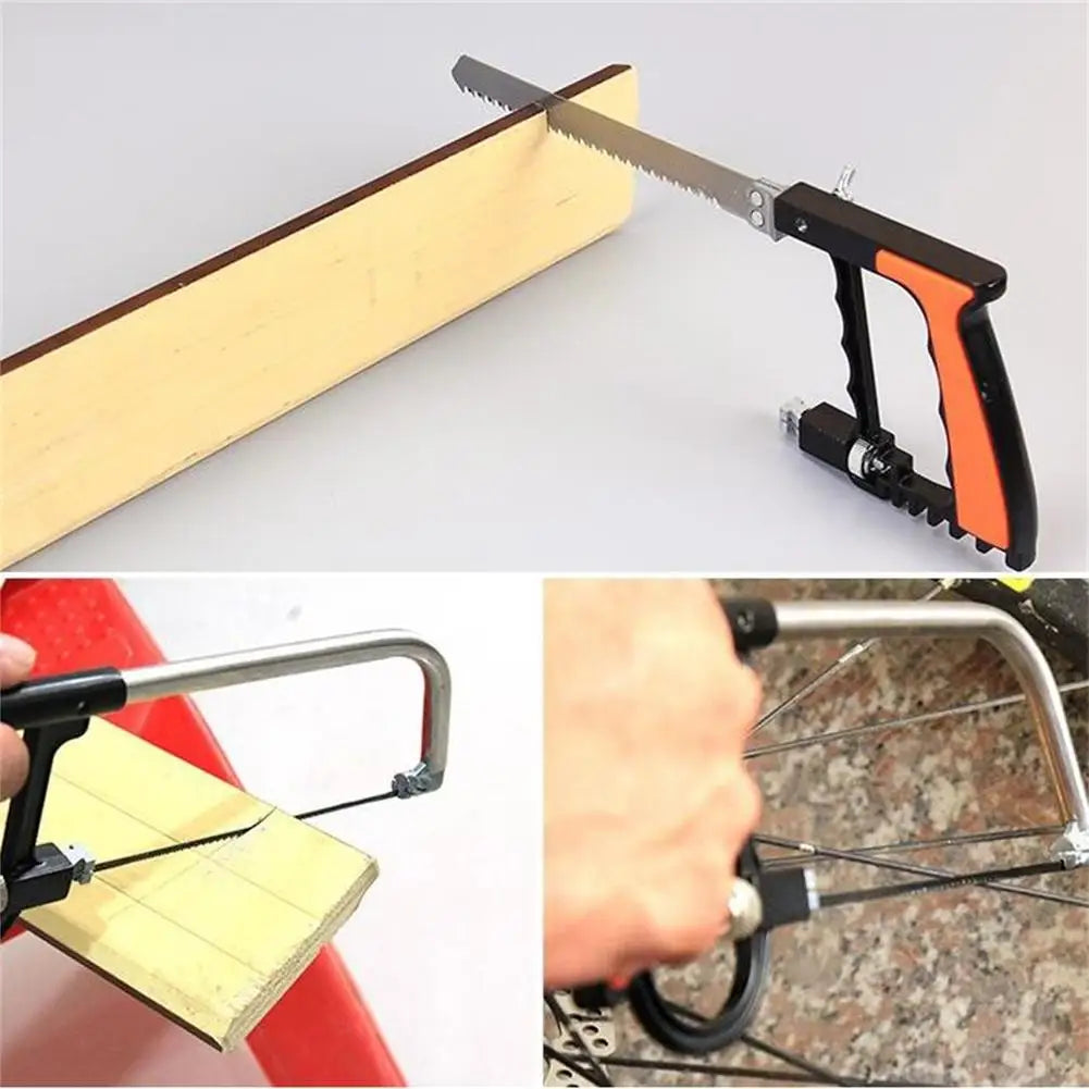 Hand Saw Woodworker DIY Tools Multi Purpose Metal Wood Glass Saw Kit 5 Blades Woodworking Metalworking Model Hobby Tool Dropship