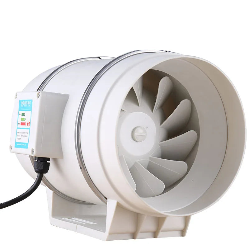 4/5/6 inch Exhaust Fan Home Silent Inline Pipe Duct Fan Bathroom 220V Extractor Ventilation Kitchen Toilet Wall Air Cleaning