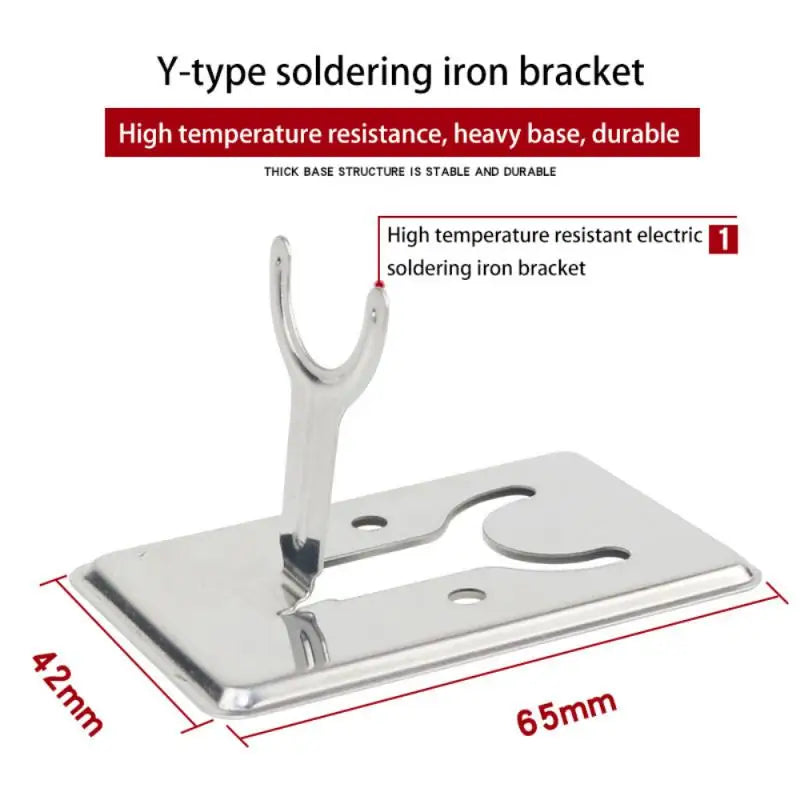Soldering Iron Stand Simple Stand Soldering Iron Table Fixed Stand Soldering Tin Y-type Stainless Steel Shelving Stand All-metal