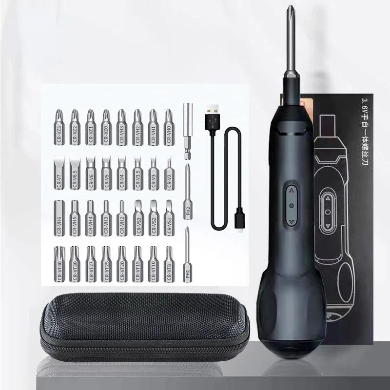 Xiaomi Electric Screwdriver Rechargeable Mini Screw Driver Bits Kit Rechargeable Cordless Screwdriver Set Repairt Power Tools