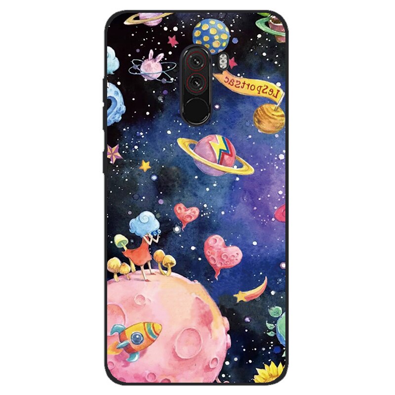 For xiaomi mi pocophone f1 Case Silicon Back Cover Phone Case for xiaomi poco F1 Cases Pocofone F1 6.18 inch Soft bumper coque