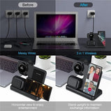 3 in 1 Wireless Charger Stand For Samsung S22 S21 S20 S10 Ultra Note Galaxy Watch 5 4 Active Buds 15W Fast Charging Dock Station