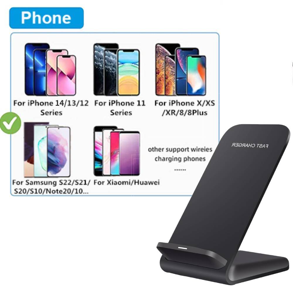 30W Fast Wireless Charger for Samsung S22 S21 Quick Charging Stand For iPhone 14 13 12 11 Pro Max XS XR X 8 Plus Xiaomi 11