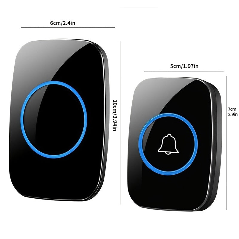 Wireless Doorbell 433 frequency Welcome Doorbell Intelligent Waterproof 300M Remote Smart Doorbell Chime EU plug