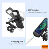 360°Rotation Waterproof Bike Phone Mount Cell Phone Holder for Motorcycle and Bike Handlebars with TPU Touch