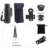 40X60 Zoom Telescope Telephoto Mobile Phone Camera Lens Smartphones lenses + 3in1 Fisheye Wide Angle Macro Lentes for iPhone 11