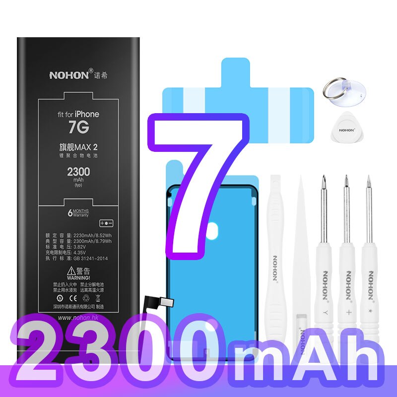 NOHON High Capacity Battery for iPhone 11 Pro Max Phone Bateria for iPhone 12 13 X XR XS Max SE 2020 SE2 6 6S 7 8 Plus