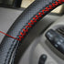 Universal Car Steering Wheel Stitch On Wrap Cover DIY Sewing Breathable and Anti Slip