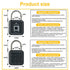 Tuya Smart Fingerprint Padlock IP66 Waterproof Button Cabinet Lock Gym Wardrobe Door Password Lock Digital Electronic Door Lock
