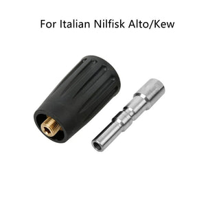 1/4" Quick Connect High Pressure Washer Adapter For Italian Nilfisk Alto/Kew WAP CALM Nozzle Snow Foam Lance Water Gun to Hose