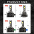 D1S LED Canbus Headlights Xenon HID Canbus D3S D2S D4S  D8S D1R D3R Turbo LED 160000LM 300W 6000K  High Low Beam Plug and Play