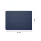 260X210mm Mouse Pad Office Universal Anti-slip Gaming Mouse Mat PU Leather Waterproof Cup Mats Coaster Laptop Desktop Mate