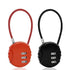 5/3Pcs 3 Dial Digit Password Combination Padlock Suitcase Luggage Metal Code Lock Mini Coded Keyed Anti-Theft Locks