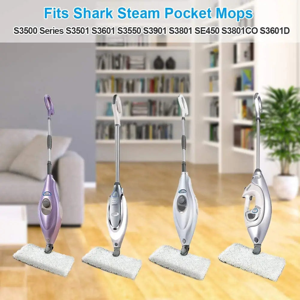 4pcs Mop Pads Replacement Shark Steam Pocket Mop S3500 S2901 S2902 S3455K S3501 S3550 S3601 S3801 Microfiber Cloth Head Covers