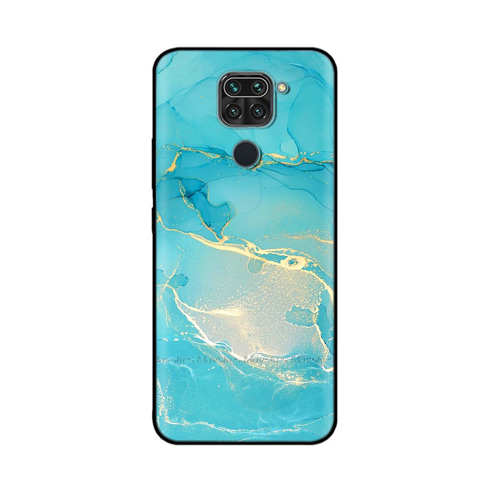 For Xiaomi Redmi Note 9 4G Case Cute Flower Painted Soft Silicone Phone Back Cover for Xiaomi Redmi Note 9 Note9 Cases Coque